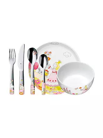 WMF | Kinder Besteck 4-teilig PRINZESSIN ANNELI Cromargan/Bunt | 